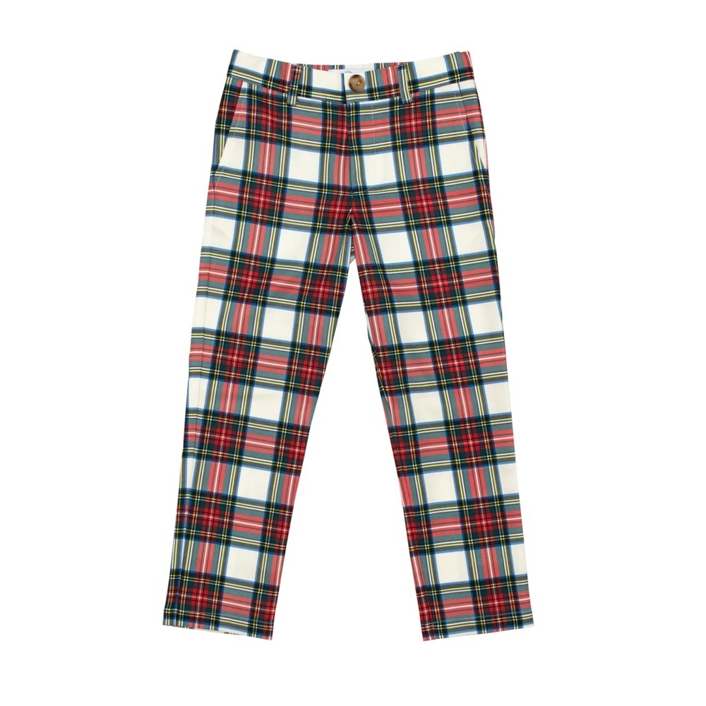 Classic Plaid Kids Trousers Size 8